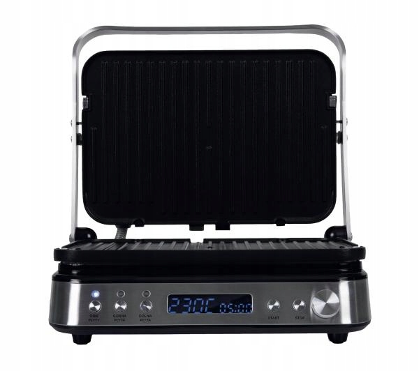 Kontaktný elektrický gril RAVEN EGE005 strieborno/šedá 2000 W